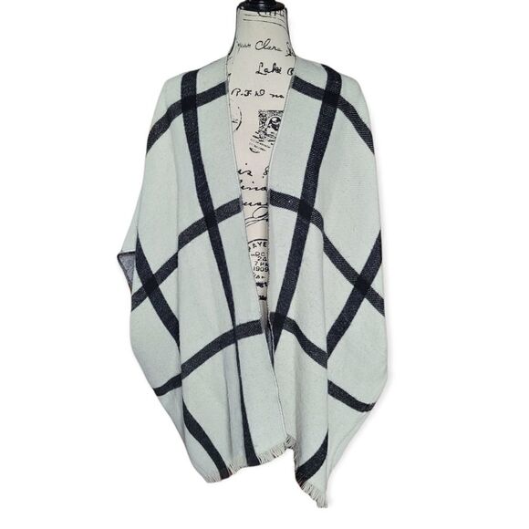 LOFT plaid reversible kimino - Picture 1 of 6